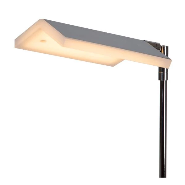 Lucide AARON - Floor reading lamp - LED Dim. - CCT - 1x12W 2700K/4000K - Chrome - detail 1